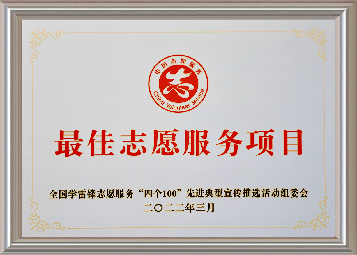 最佳志愿服務項目